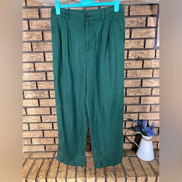 Loft emerald‎ green dress pants - Picture 1 of 7